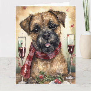 Border Terrier Nyår Kort