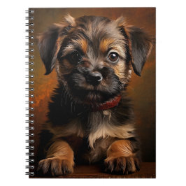 Border Terrier Valp Anteckningsbok