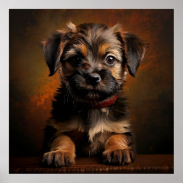 Border Terrier Valp Poster