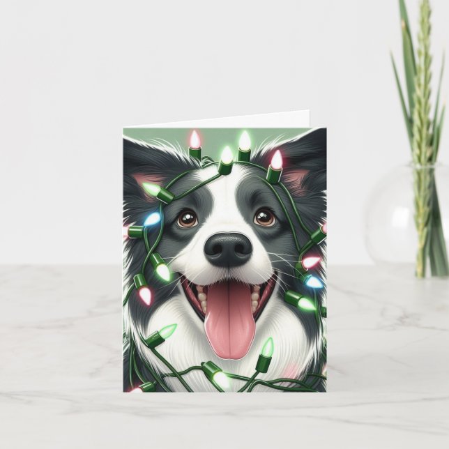 bordercollie helgkort (Framsida)