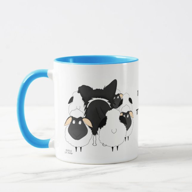 BorderCollie - jag samlas… därför mig Mugg (Vänster)