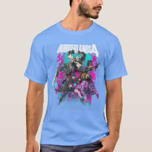 Borderlands 4 Färgglada Hjältar Collage Graffiti V T Shirt