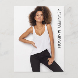 Borderless Actor Model Talent Promo Postcard Vykort