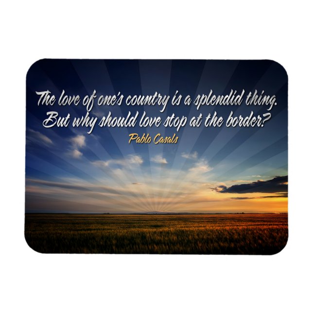 "Borderless kärlek" - flexibel inspirationsoffert Magnet (Horisontell)