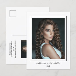Borderline Actor Talent Promo Photo Postcard Vykort