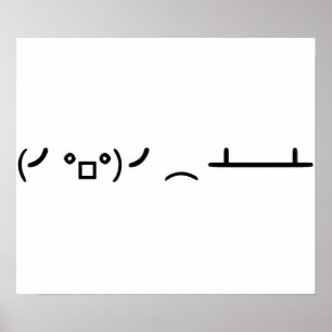BordFlip som bläddrar ASCII-emoticonen Poster