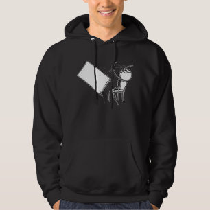 BordFlip som bläddrar ursinneansikte Meme Sweatshirt Med Luva