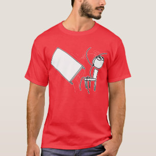 BordFlip som bläddrar ursinneansikte Meme T-shirt
