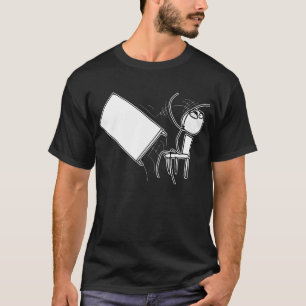 BordFlip som bläddrar ursinneansikte Meme T Shirt