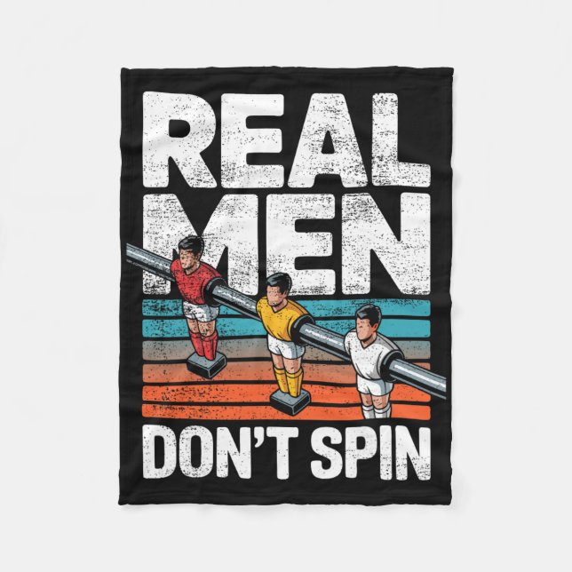 Bordfotboll Don't Spin Foosll-spelare  Fleecefilt (Framsidan)