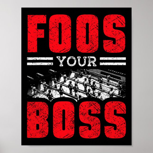 Bordfotbollsspelare och Foosll-spelare  Poster (Framsidan)