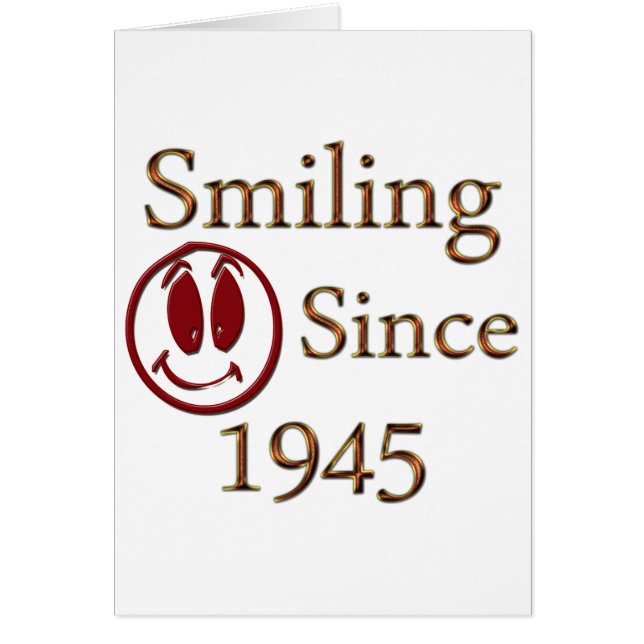 Bördig 1945 hälsningskort (Framsidan)