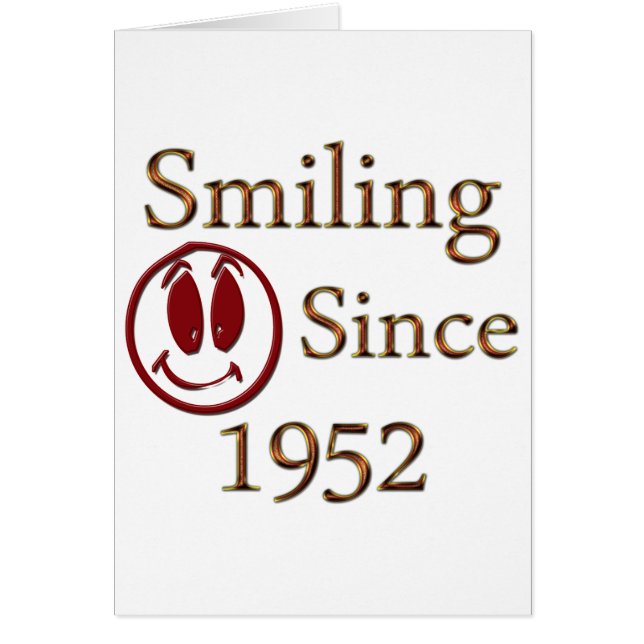 Bördig 1952 hälsningskort (Framsidan)