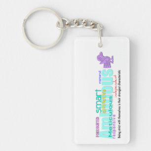 Bördig tuppårspersonlighet beställnings- Keychain
