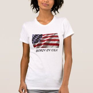 Bördig USA kvinnaTshirt Tee