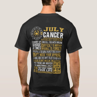 Bördiga Juli cancerfakta T Shirt
