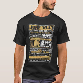 Bördiga Juni 1943 fakta T Shirt