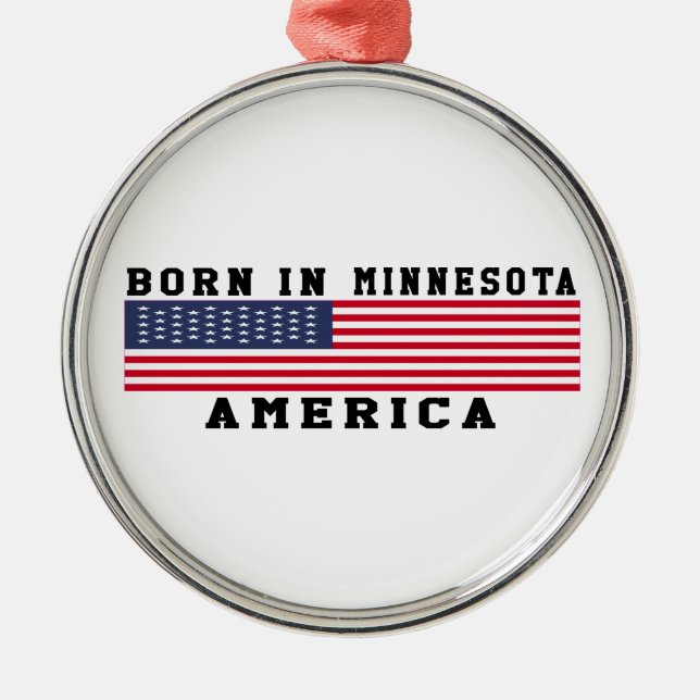 Bördiga Minnesota Julgransprydnad Metall (Framsidan)