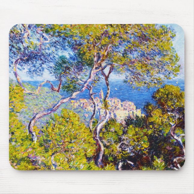 Bordighera, 1884 Claude Monet coola, gammal, herre Musmatta (Framsidan)