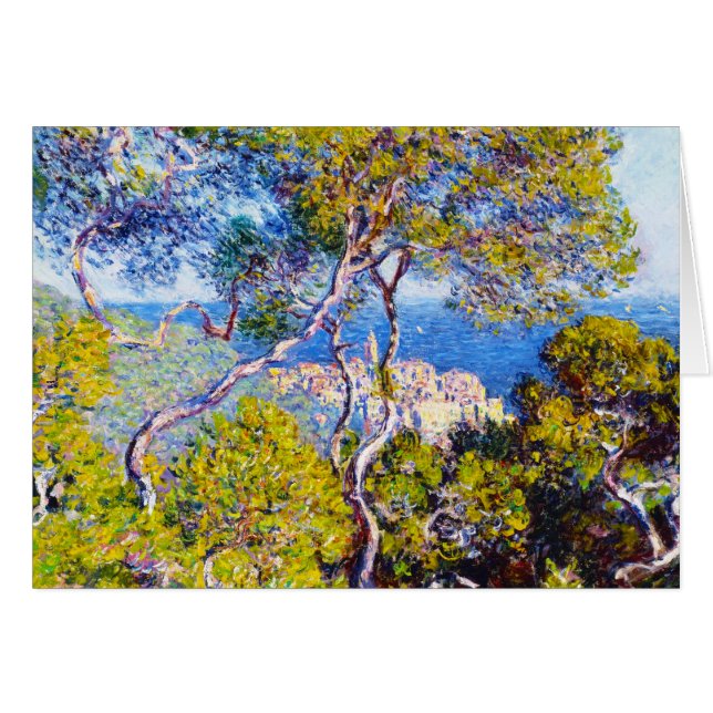 Bordighera, 1884 Claude Monet coola, gammal, herre OBS Kort (Framsidan Horizontal)
