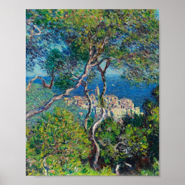 Bordighera 1884 från Claude Monet Poster (Framsidan)