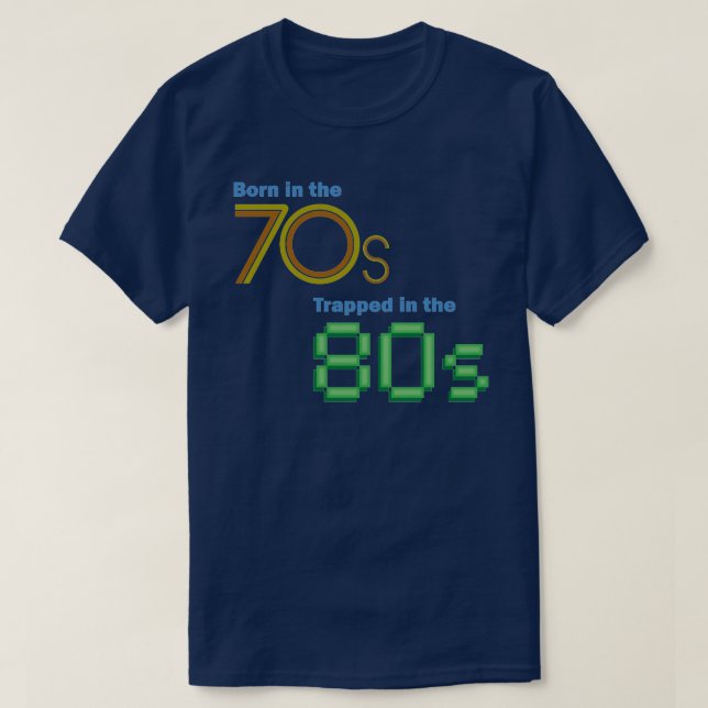 Bördigt 70-tal som fångas i 80-talT-tröja Tee Shirt (Design framsida)