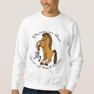 Bördigt året av hästen sweatshirt