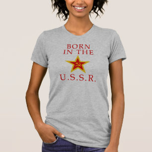 Bördigt de USSR kvinna t-skjorta Tee