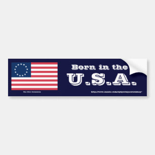 Bördigt USA Bildekal