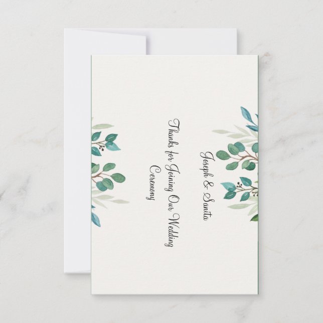 Bordkort för botaniskt krandegrej med flata Tack (Framsida)