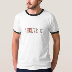 Bordlägga det - den roliga bibliotekdesignen t shirt