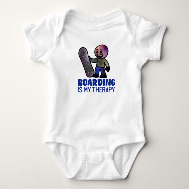Bordning är min terapi t shirt (Framsida)