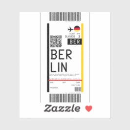 Bordning till Berlin (BER) Klistermärken