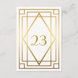 Bordnummer, Den store Gatsby, elegant, chic, vitgu Inbjudningar