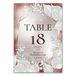 BORDNUMMER | Terrakotta Pärl Glimmer Bordsnummer