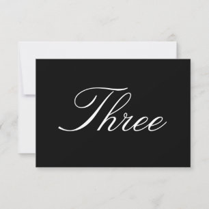 Bordnummerkort Inbjudningar