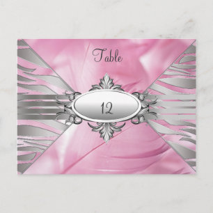 Bordnummerkort Rosa Sweet 16 Vykort
