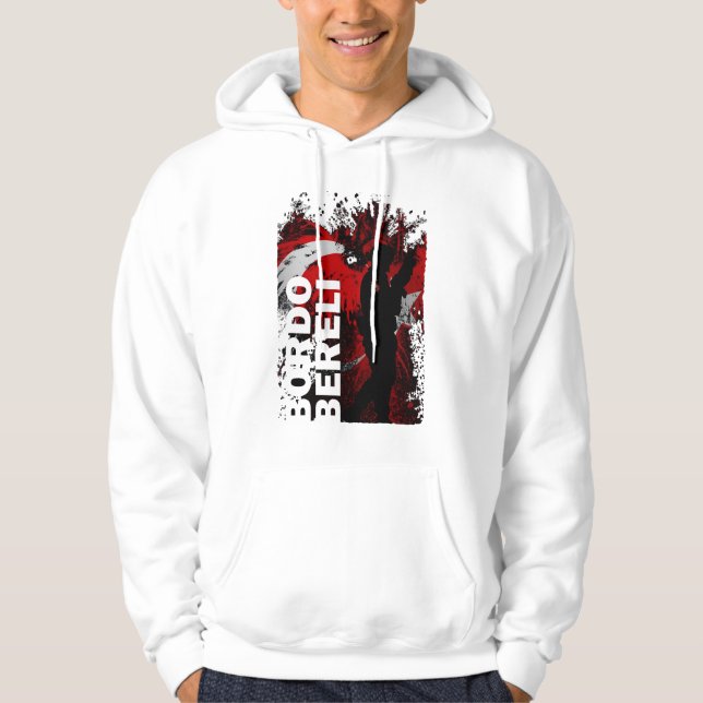 Bordo Bereli Türkische Spezialeinheit Design Hoodie (Framsida)