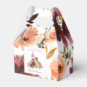 Bordo Peach Fuzz Vin temat Bachelorette Party Presentaskar