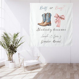 Bords- eller Bows Blue- och Rosa Gender Reveal-bak