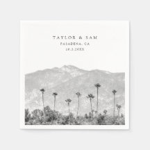 Bordsblöjorna Pasadena Bröllop Handflatan Träd