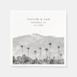 Bordsblöjorna Pasadena Bröllop Handflatan Träd Pappersservett