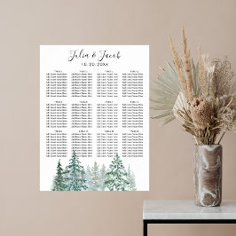 Bordsdiagram över gräs Träd i Poster