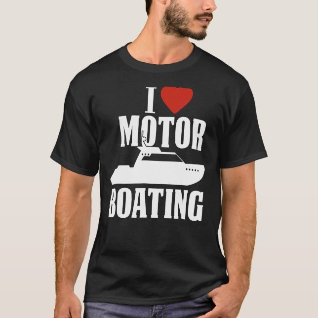 Bordsfartyg för motorfordon i Kärlek T Shirt (Framsida)