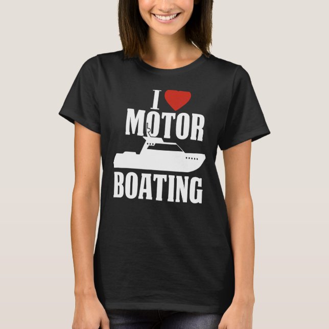 Bordsfartyg för motorfordon i Kärlek T Shirt (Framsida)