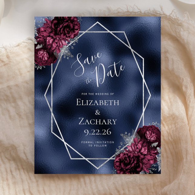 Bordsflottan i Blommigten Silver Spara datum för b (Skapare uppladdad)