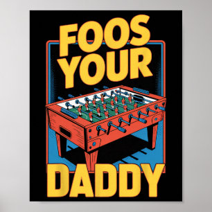 Bordshockey Pappa Bord Sport Spel Fotboll Roligt Poster