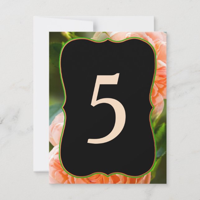 BORDSKILTNINGSKORT - ÄNDRA # PÅ VARJE INBJUDNINGAR (Framsida)