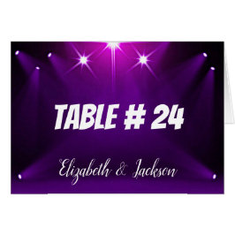 Bordskort # 24 - Under Spotlight Bröllop / Fest OBS Kort