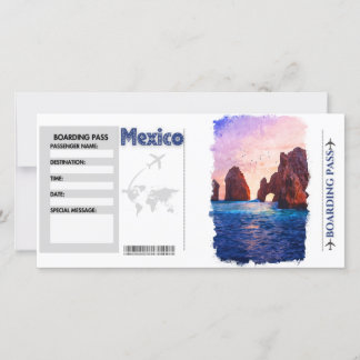 Bordskort för Watercolor Mexico